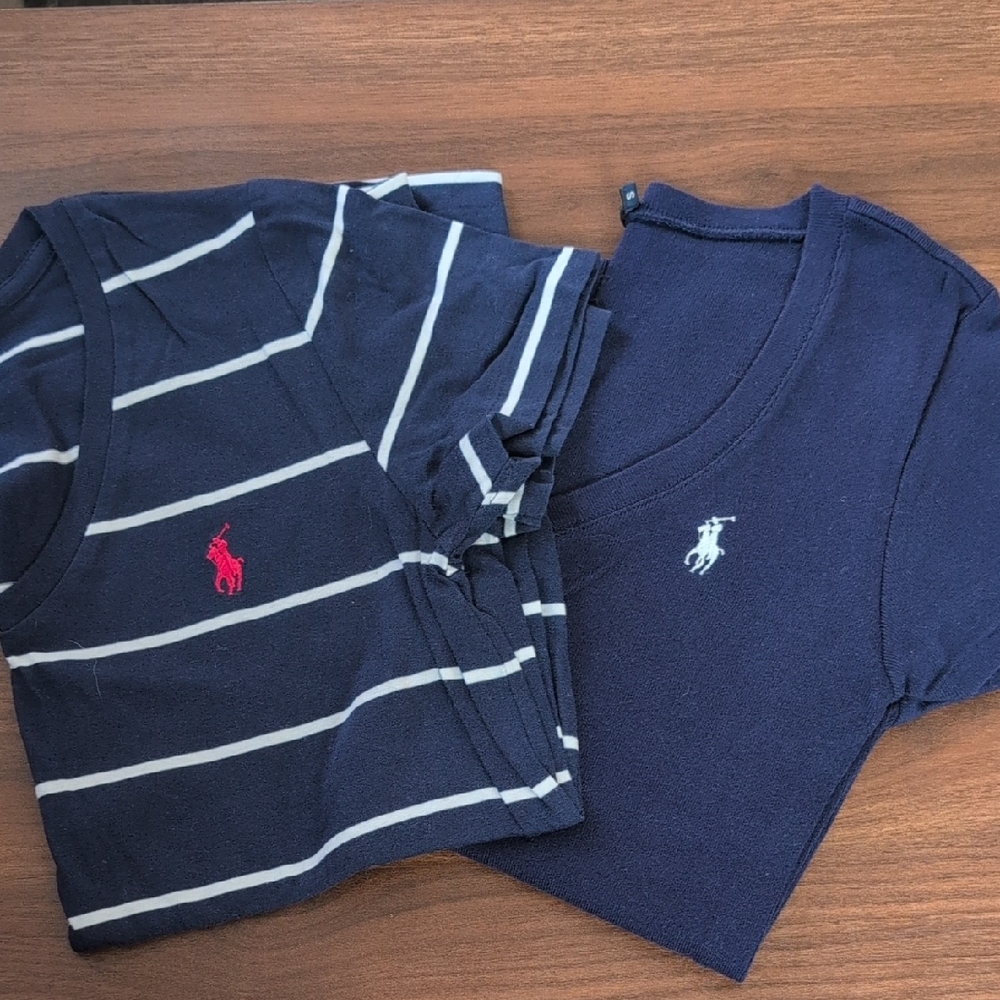 Polo Ralph Lauren Women's V-Neck Short Sleeve Tees Size S